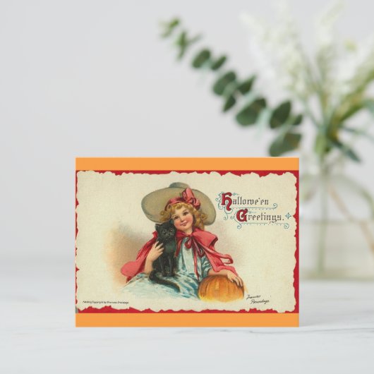 Halloween Grüße 2 Postkarte (Stehend Vorderseite)