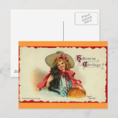 Halloween Grüße 2 Postkarte (Vorne/Hinten)