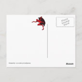 Halloween-Grüße eines Teufels "Happy Helloween" Postkarte (Rückseite)