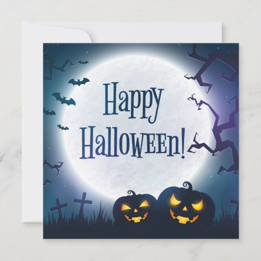 Halloween-Grüße Karte (Vorderseite)