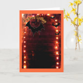 Halloween-Grüße Karte (Gelbe Blume)