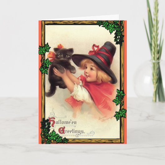 Halloween-Grüße Karte (Vorderseite)