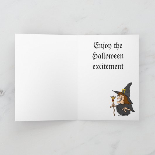 Halloween-Grüße Karte (Innenseite)