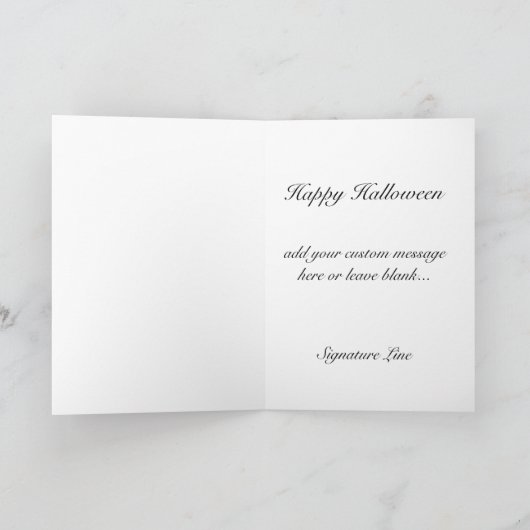Halloween-Grüße Karte (Innenseite)