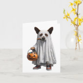 Halloween-Grüße Karte (Gelbe Blume)