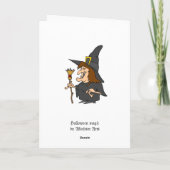 Halloween-Grüße Karte (Rückseite)