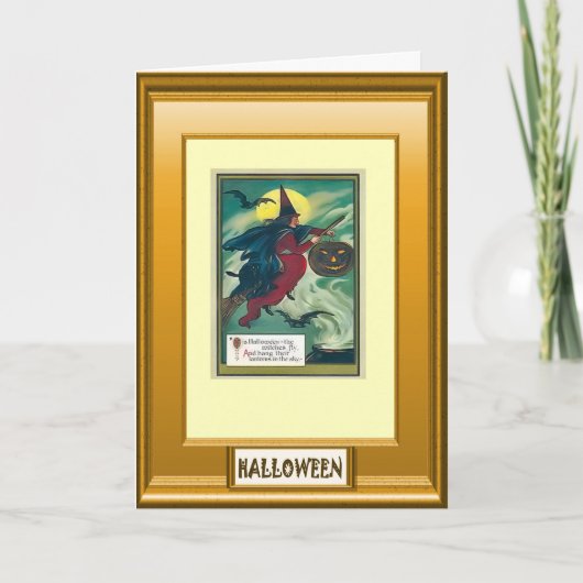 Halloween-Grüße Karte (Vorderseite)