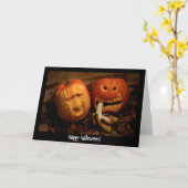 Halloween-Grüße-Karte | Kürbis Alive! Karte (Gelbe Blume)