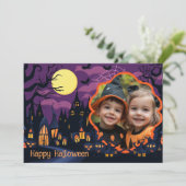 👻 Halloween-Grüße mit Foto Karte (Stehend Vorderseite)