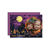 👻 Halloween-Grüße mit Foto Karte (Vorderseite/Rückseite Beispiel)