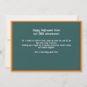 Halloween-Grüße mit individueller Fotokarte Karte (Rückseite)