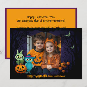 Halloween-Grüße mit individueller Fotokarte Karte