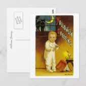 Halloween-Grüße Postkarte (Vorne/Hinten)