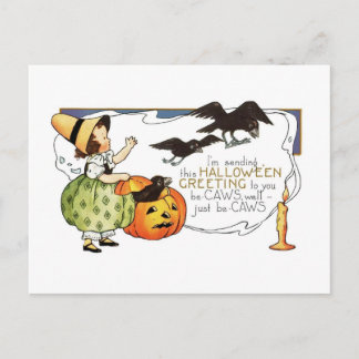 Halloween-Grüße Postkarte