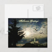 Halloween-Grüße Postkarte (Vorne/Hinten)