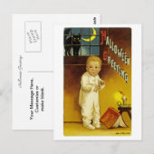 Halloween-Grüße Postkarte (Vorne/Hinten)