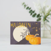 Halloween-Grüße Postkarte (Stehend Vorderseite)