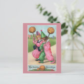 Halloween Grüße! Vintag Postkarte (Stehend Vorderseite)