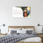 Halloween GrußFrau mit Kerze Leinwanddruck (Insitu (Schlafzimmer))