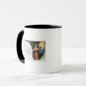 Halloween GrußFrau mit Kerze Tasse (Vorderseite Links)