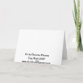 Halloween-Grußkarte, Friedhof, Geist, Grabstein Karte (Rückseite)