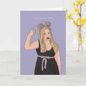 Halloween-Grußkarte Karte (Gelbe Blume)