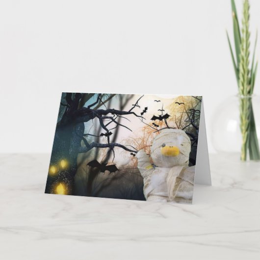 Halloween. Grußkarte Karte (Vorderseite)