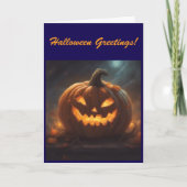 Halloween-Grußkarte Karte (Vorderseite)