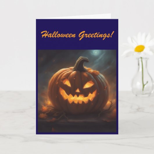 Halloween-Grußkarte Karte (Kleine Pflanze)