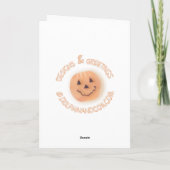 Halloween-Grußkarte Karte (Rückseite)