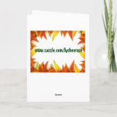 Halloween-Grusskarte Karte (Rückseite)