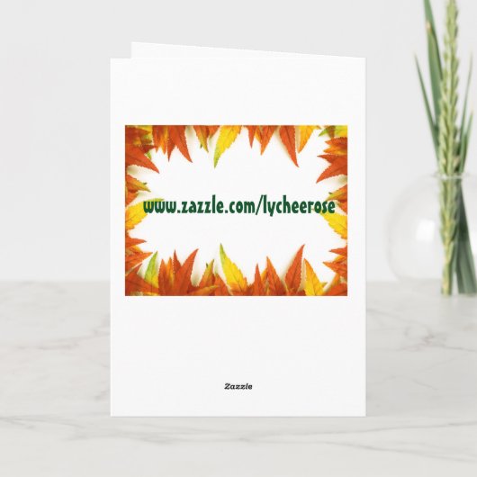 Halloween-Grusskarte Karte (Rückseite)