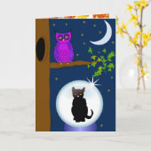 Halloween-Grusskarte Karte (Gelbe Blume)