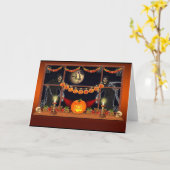 Halloween-Grußkarte Karte (Gelbe Blume)