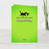 Halloween-Grußkarte Karte (Rückseite)