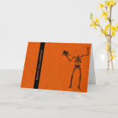 Halloween-Grußkarte mit dem Magischen Schädel Karte (Gelbe Blume)