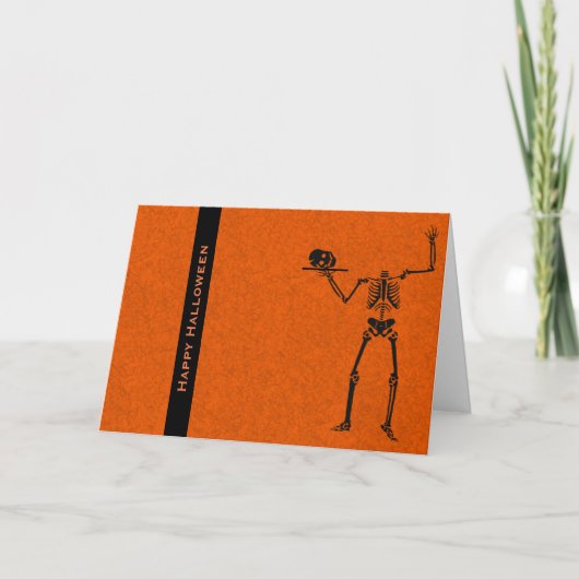 Halloween-Grußkarte mit dem Magischen Schädel Karte (Vorderseite)