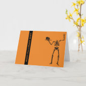 Halloween-Grußkarte mit dem Magischen Schädel Karte (Gelbe Blume)