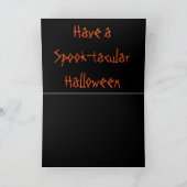 Halloween Grußkarte/Mond Karte (Innenseite)