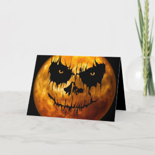 Halloween Grußkarte/Mond Karte