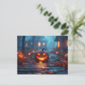Halloween-Grußkarte Postkarte (Stehend Vorderseite)