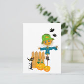 Halloween-Grußkarte Postkarte (Stehend Vorderseite)