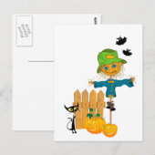 Halloween-Grußkarte Postkarte (Vorne/Hinten)