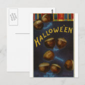 Halloween-Grußkarte Postkarte (Vorne/Hinten)