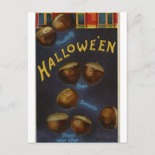 Halloween-Grußkarte Postkarte (Vorderseite)