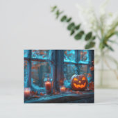 Halloween-Grußkarte Postkarte (Stehend Vorderseite)