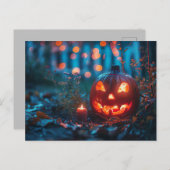 Halloween-Grußkarte Postkarte (Vorne/Hinten)