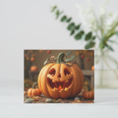Halloween-Grußkarte Postkarte (Stehend Vorderseite)