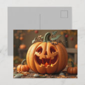 Halloween-Grußkarte Postkarte (Vorne/Hinten)