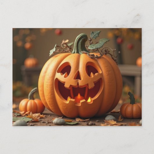 Halloween-Grußkarte Postkarte (Vorderseite)